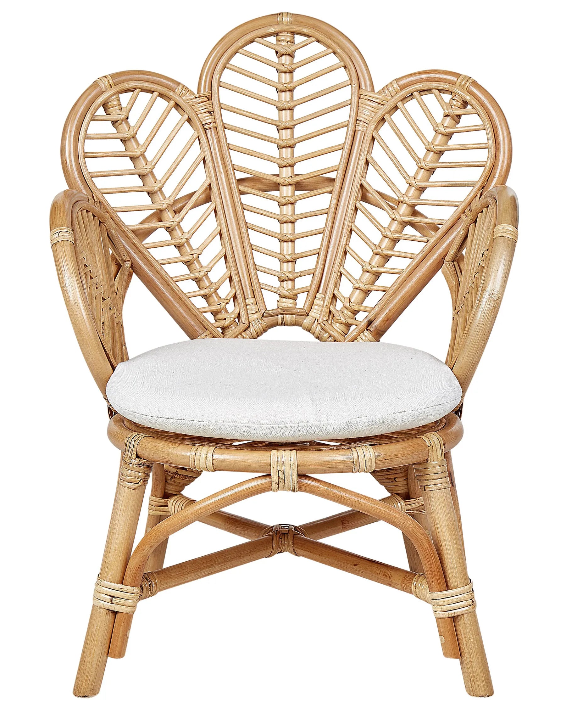 Kids Peacock Chair FLORENTINE II Rattan Natural