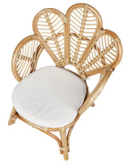 Kids Peacock Chair FLORENTINE II Rattan Natural