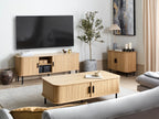 Coffee Table BRADLEY Brown with Storage