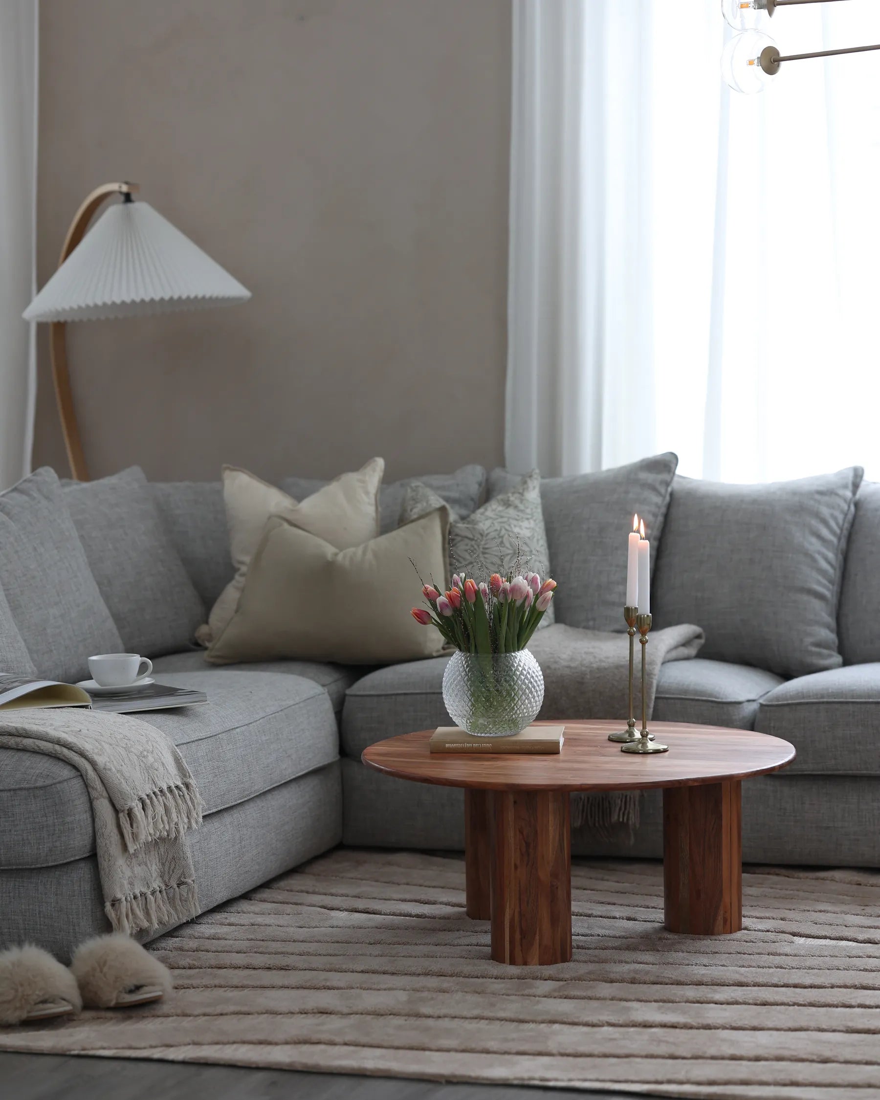 Coffee Table COLINA Acacia Wood Brown