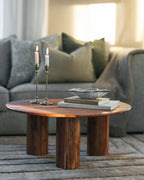 Coffee Table COLINA Acacia Wood Brown