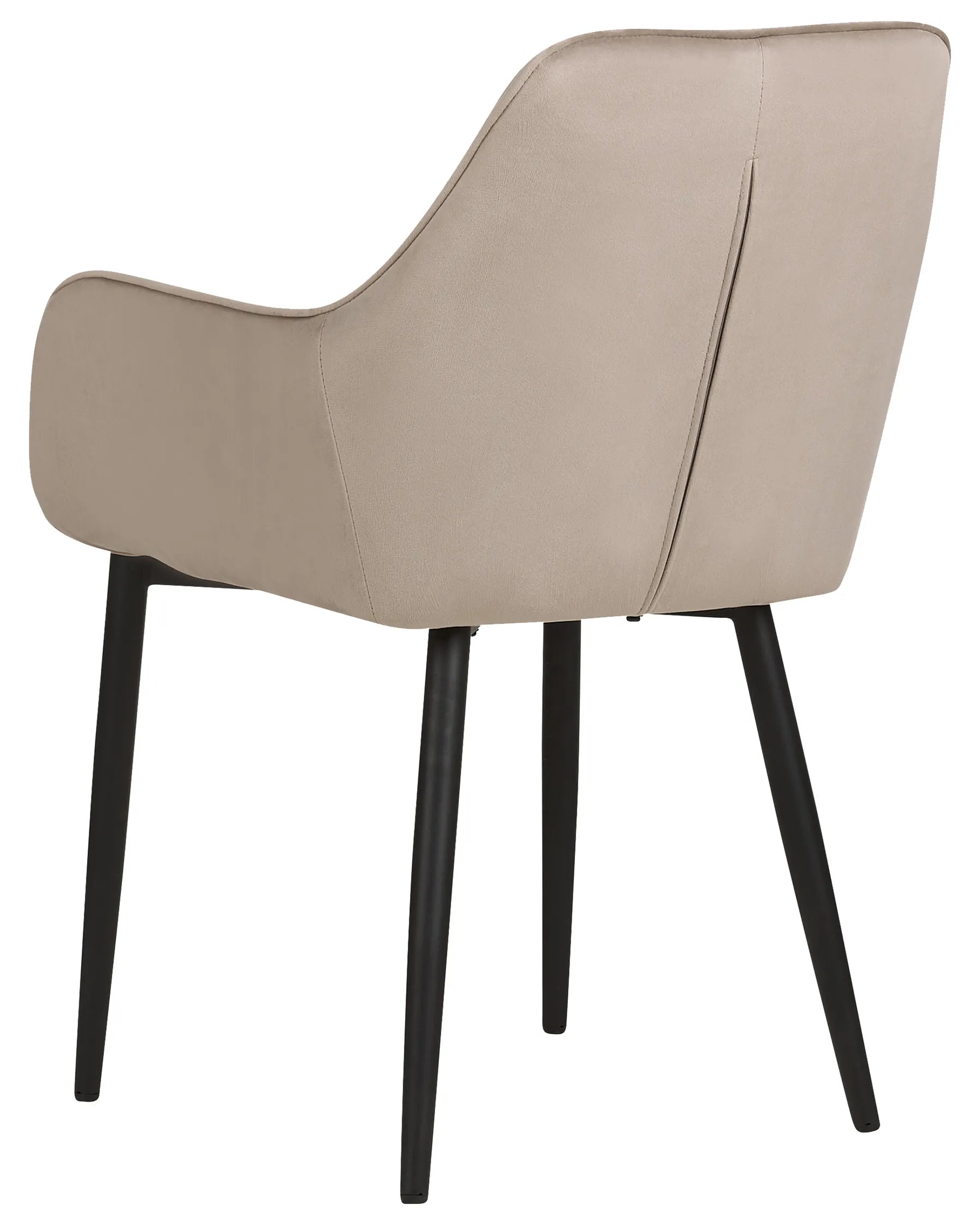 Set of 2 Dining Chairs WELLSTON Velvet Taupe