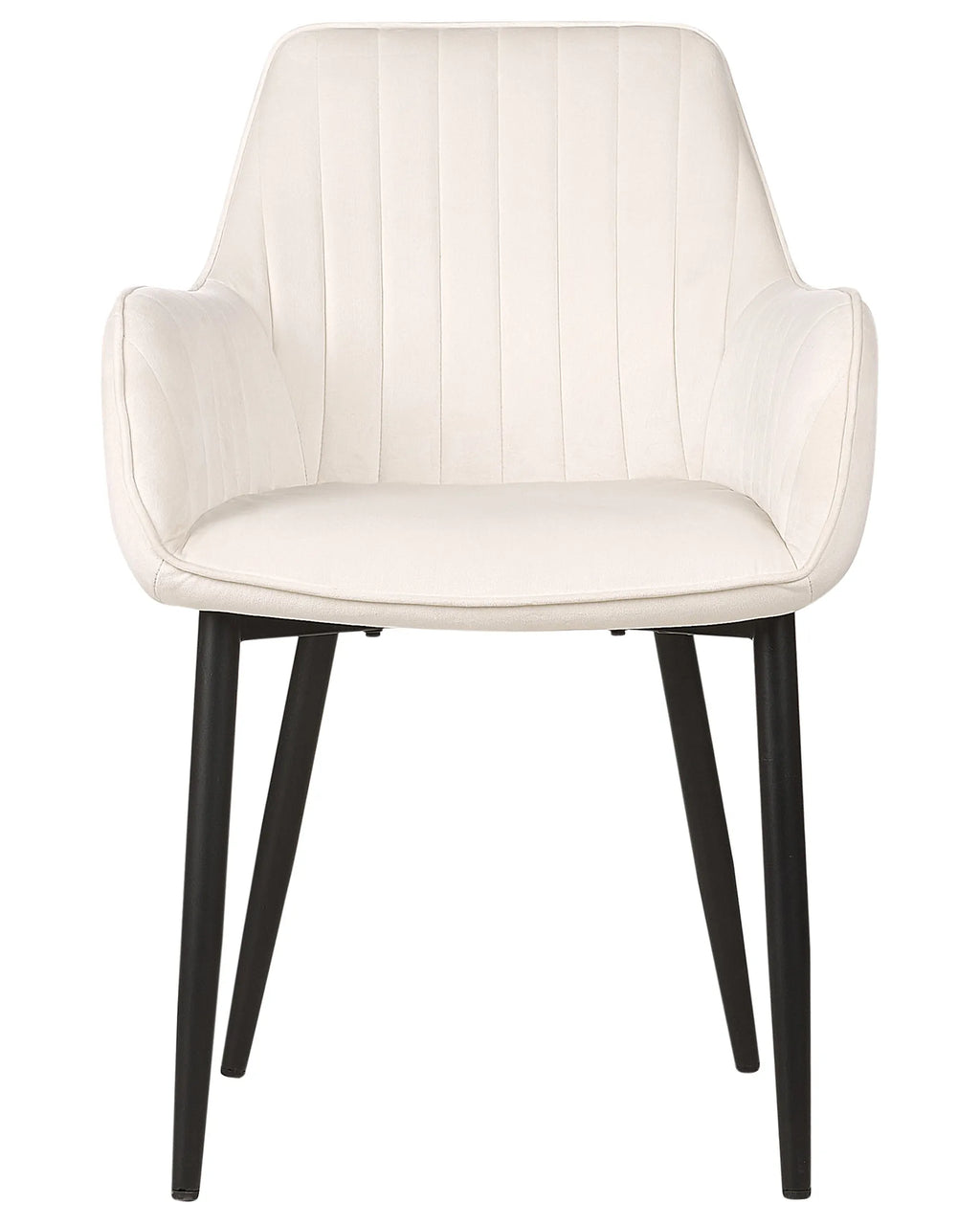 Set of 2 Dining Chairs WELLSTON Velvet Off-White