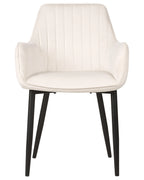 Set of 2 Dining Chairs WELLSTON Velvet Off-White
