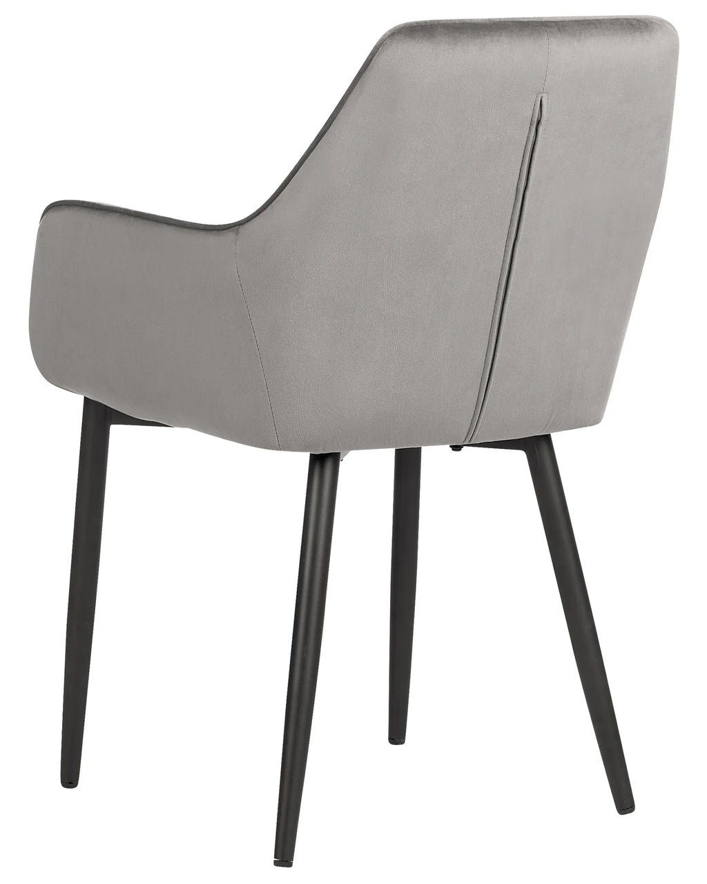 Set of 2 Dining Chairs WELLSTON Velvet Dark Grey