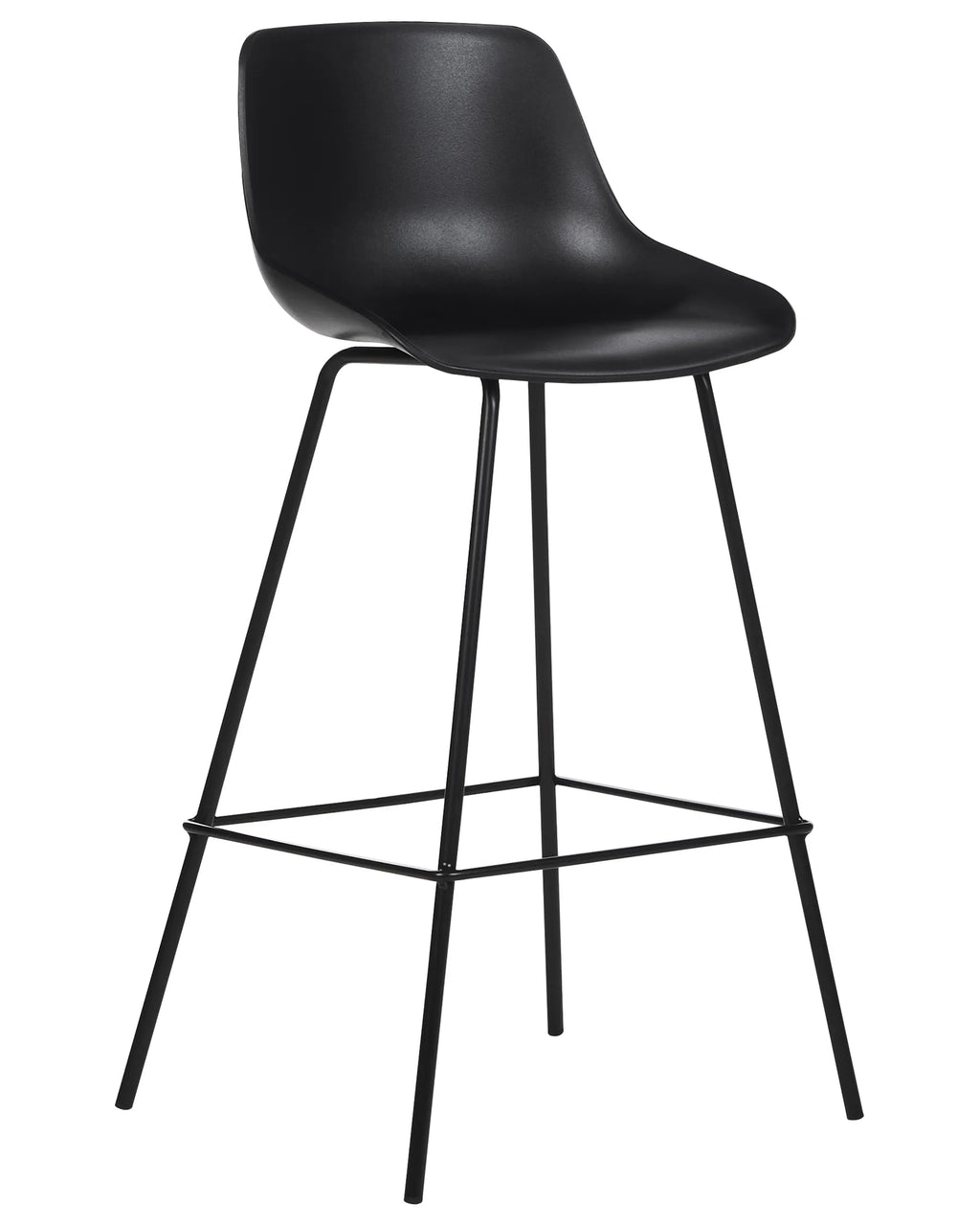 Set of 2 Bar Chairs EMMET Black