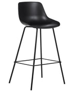 Set of 2 Bar Chairs EMMET Black