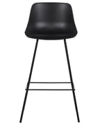 Set of 2 Bar Chairs EMMET Black
