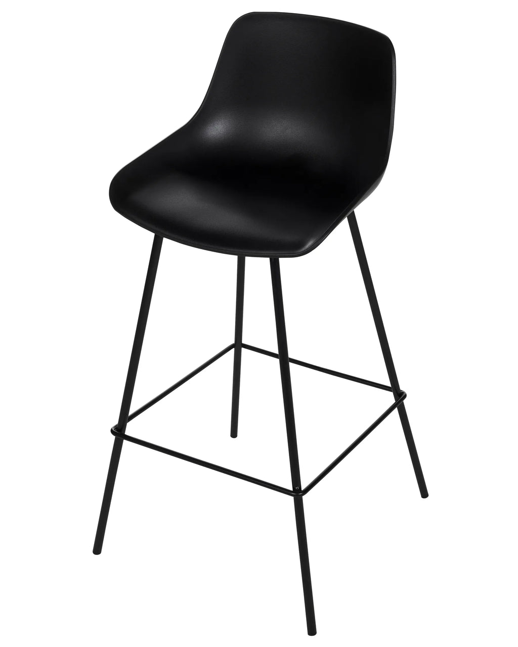 Set of 2 Bar Chairs EMMET Black