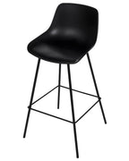 Set of 2 Bar Chairs EMMET Black