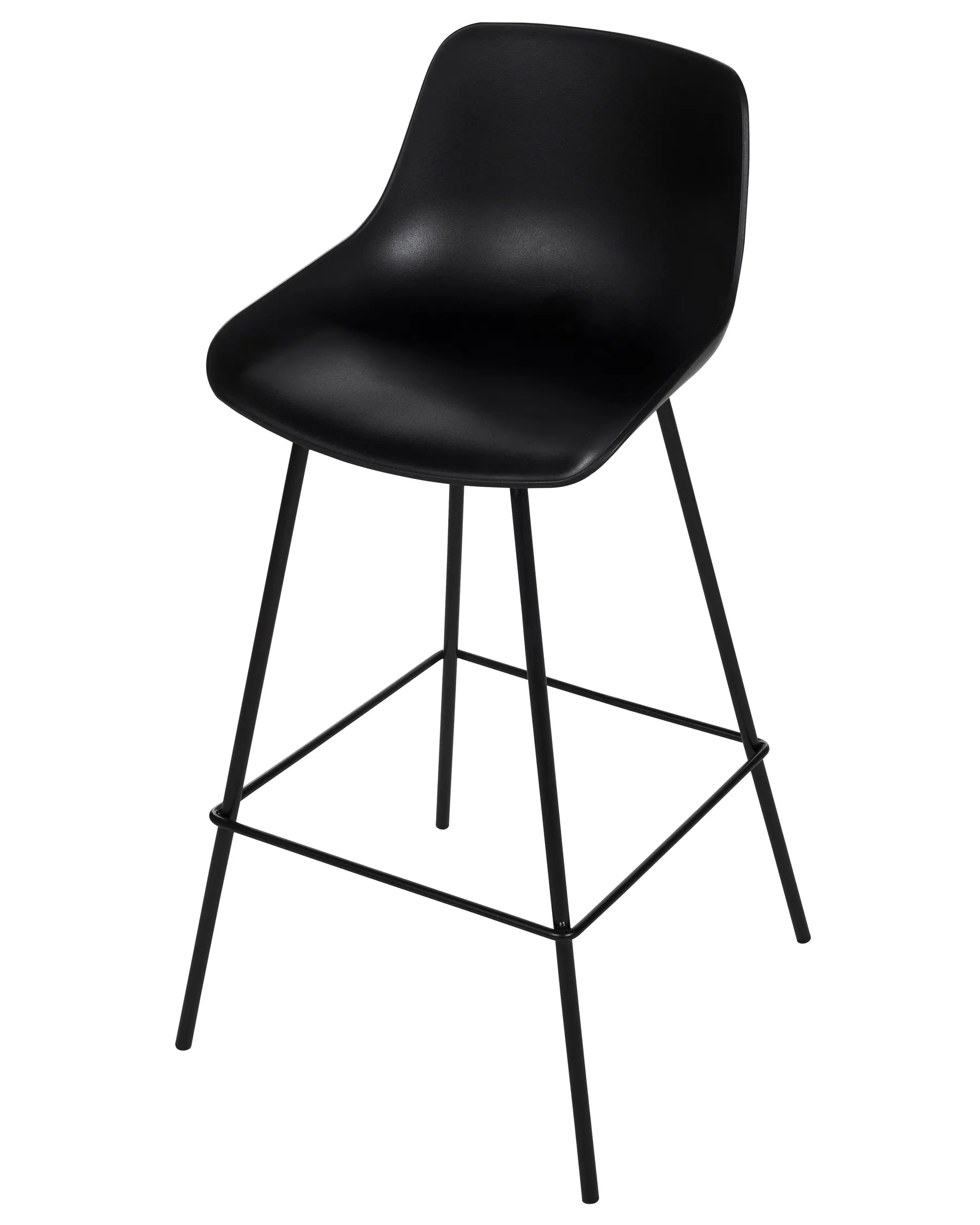 Set of 2 Bar Chairs EMMET Black