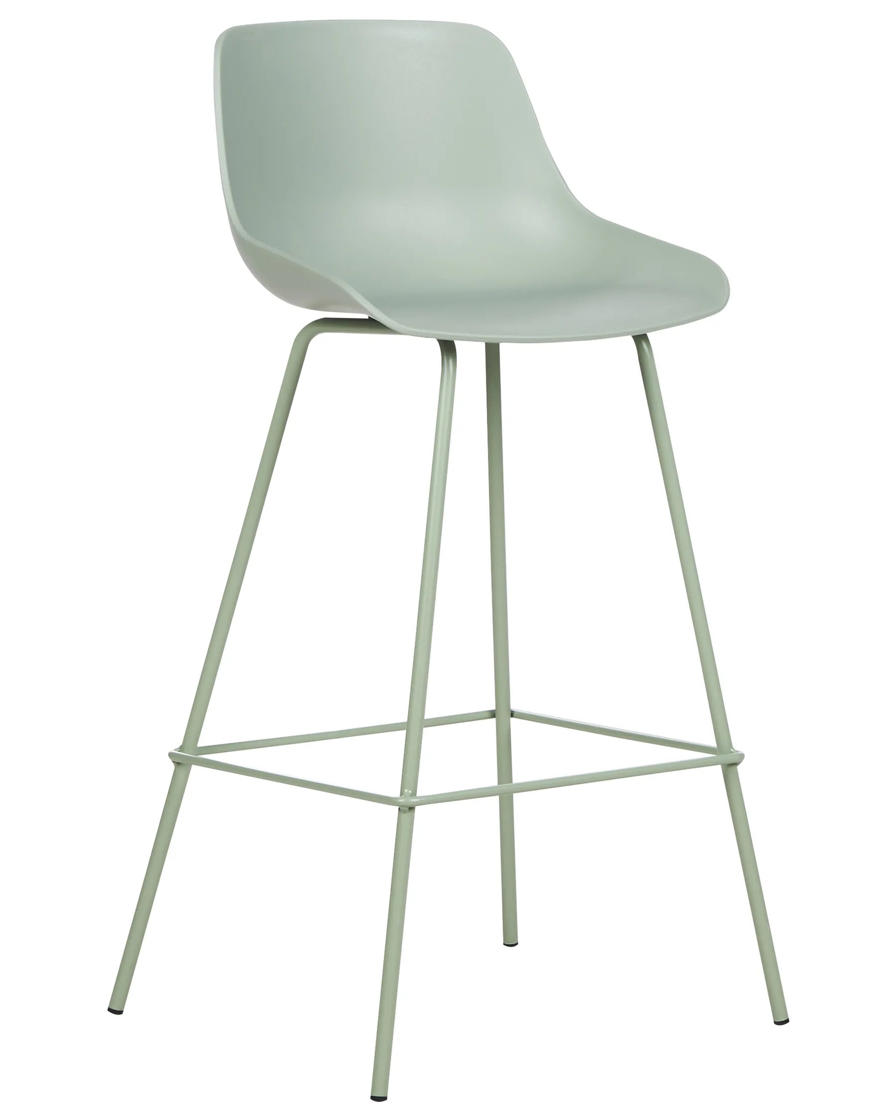 Set of 2 Bar Chairs EMMET Light Green