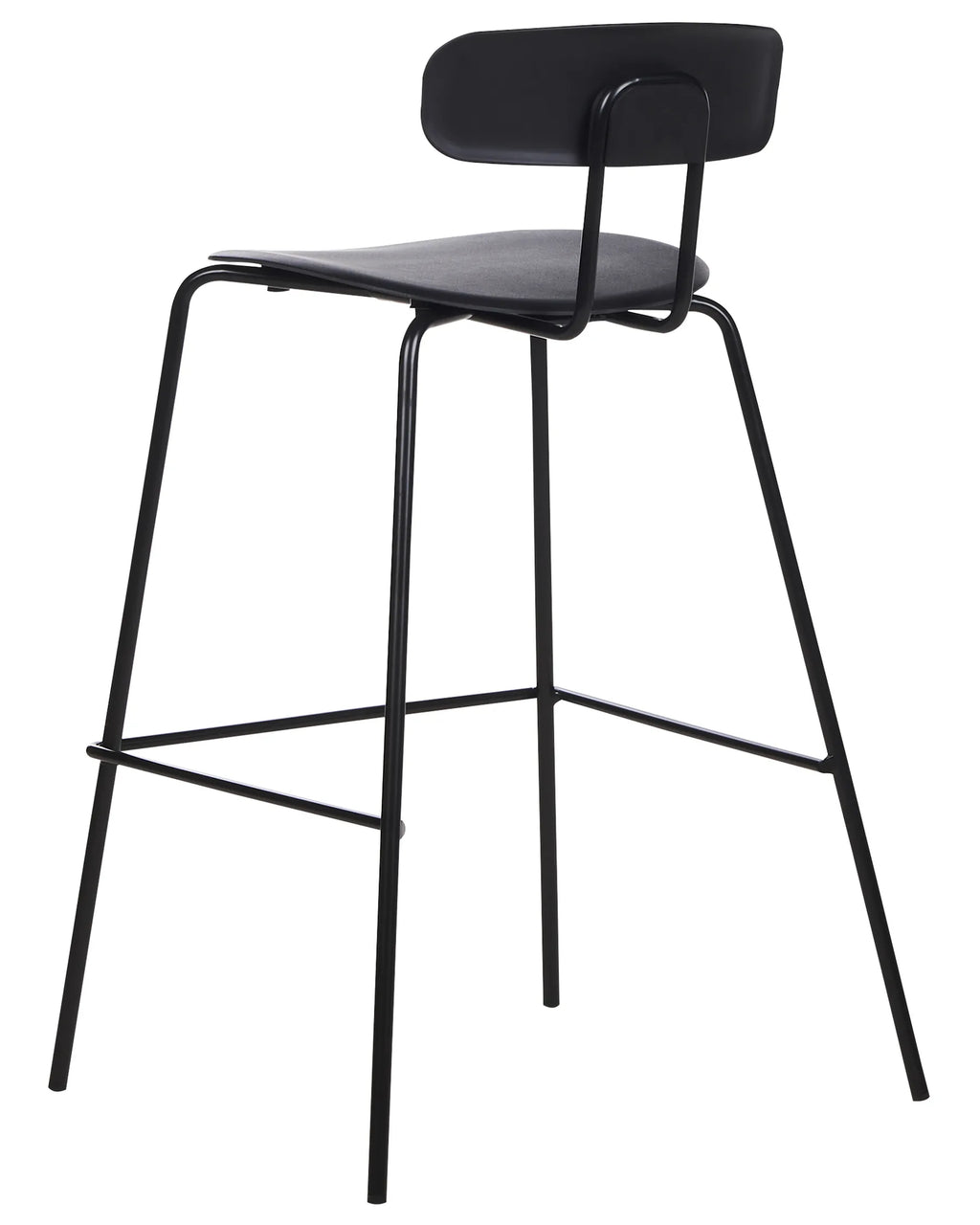 Set of 2 Bar Chairs SIBLEY Black