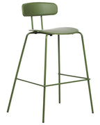 Set of 2 Bar Chairs SIBLEY Green