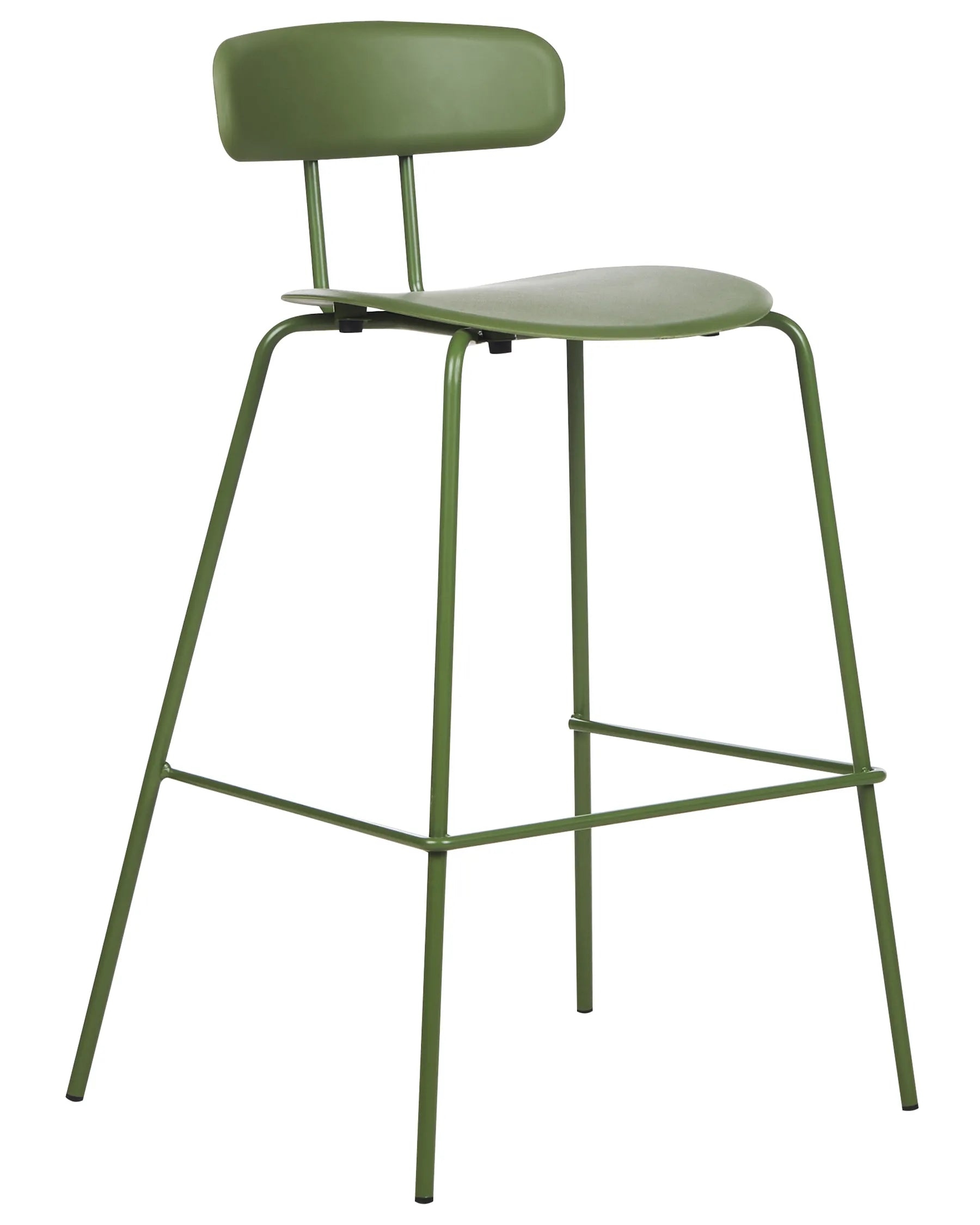 Set of 2 Bar Chairs SIBLEY Green