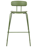 Set of 2 Bar Chairs SIBLEY Green