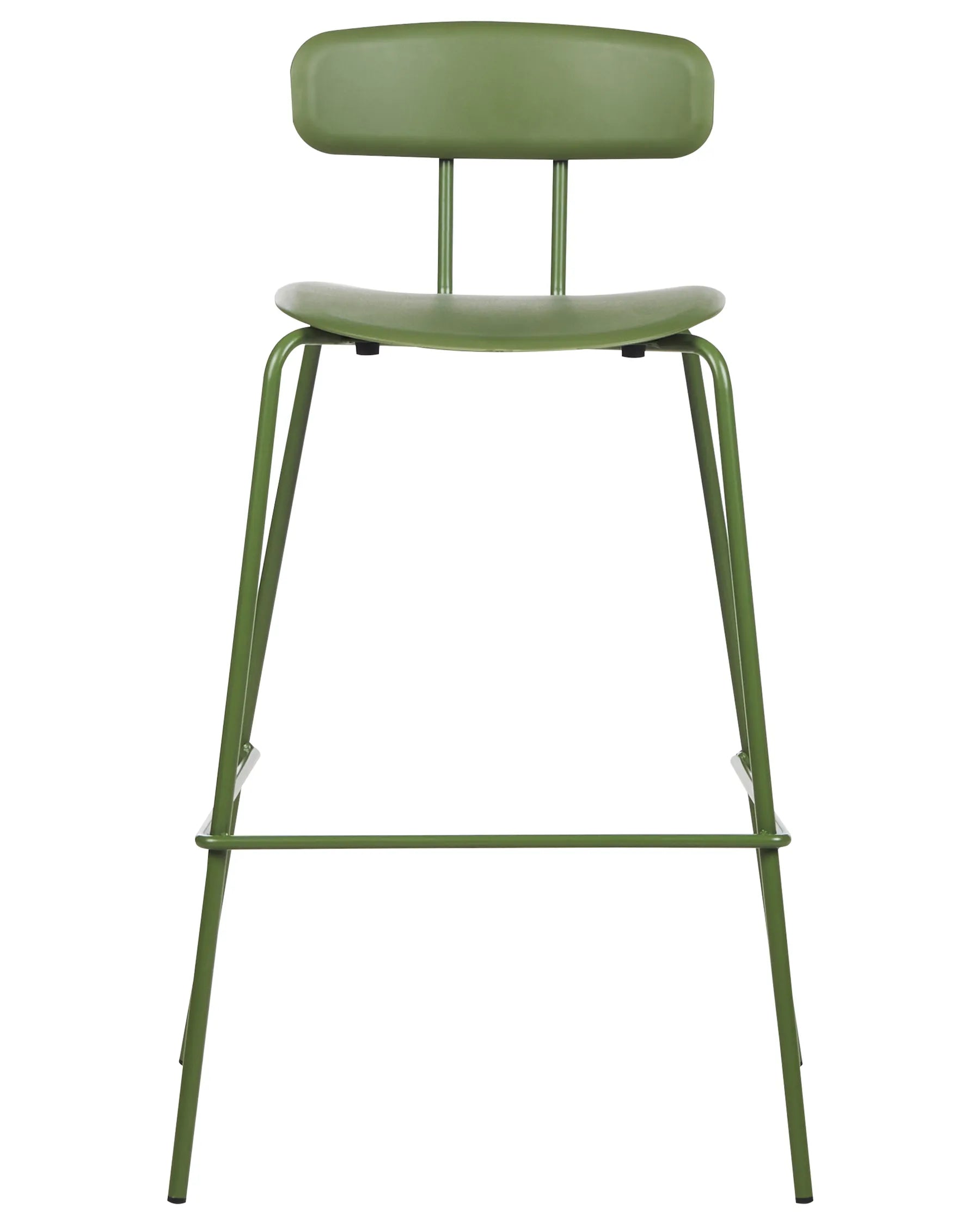 Set of 2 Bar Chairs SIBLEY Green