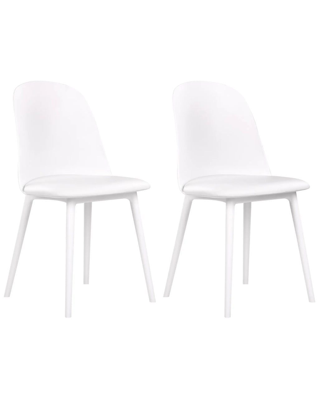 Set of 2 Dining Chairs FOMBY White
