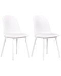 Set of 2 Dining Chairs FOMBY White