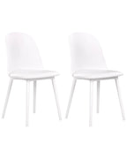 Set of 2 Dining Chairs FOMBY White