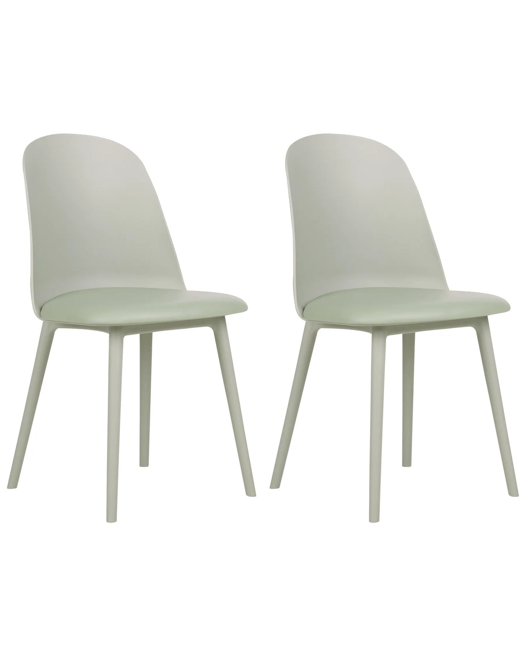 Set of 2 Dining Chairs FOMBY Light Green