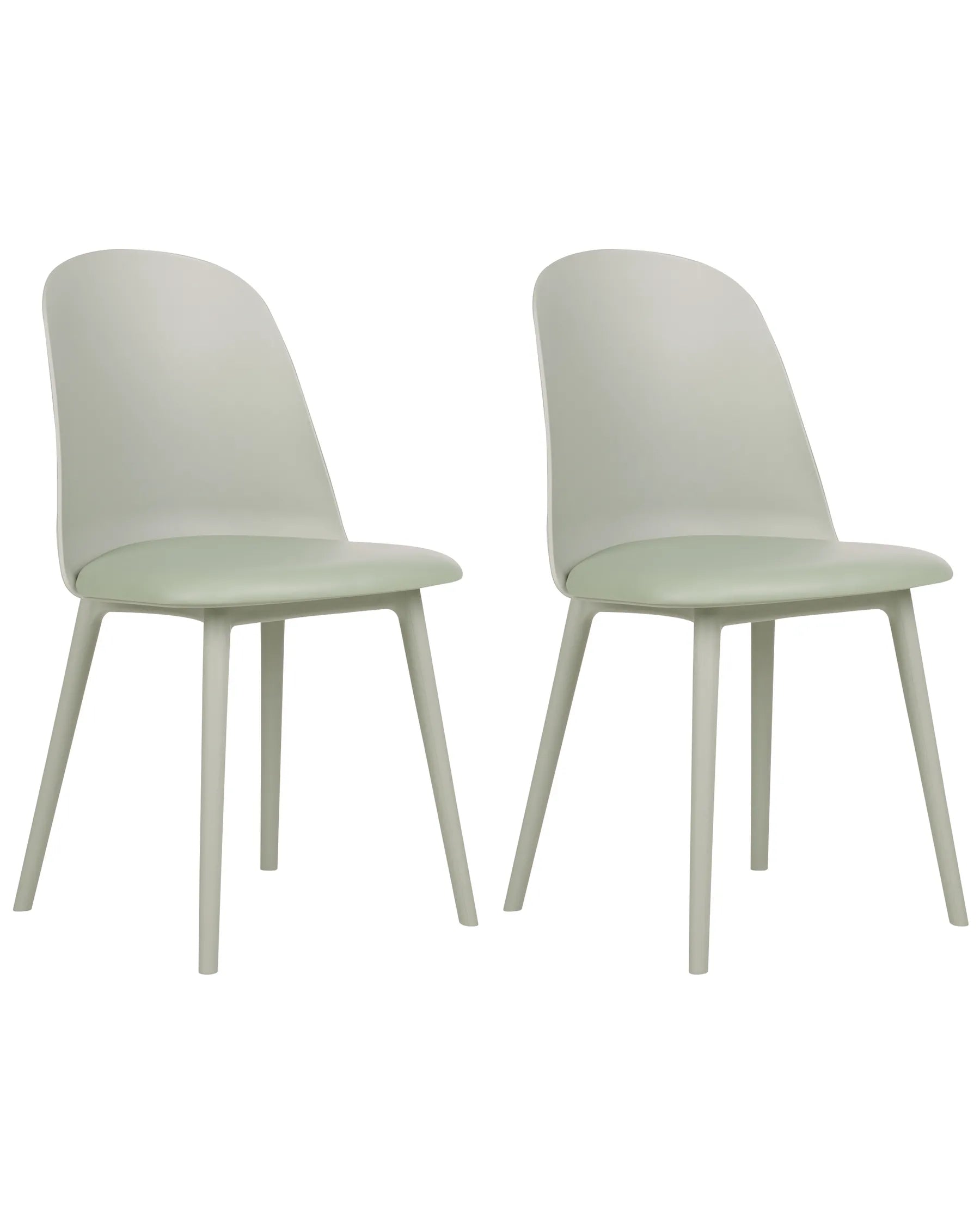 Set of 2 Dining Chairs FOMBY Light Green