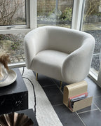 Armchair LOEN Boucle White