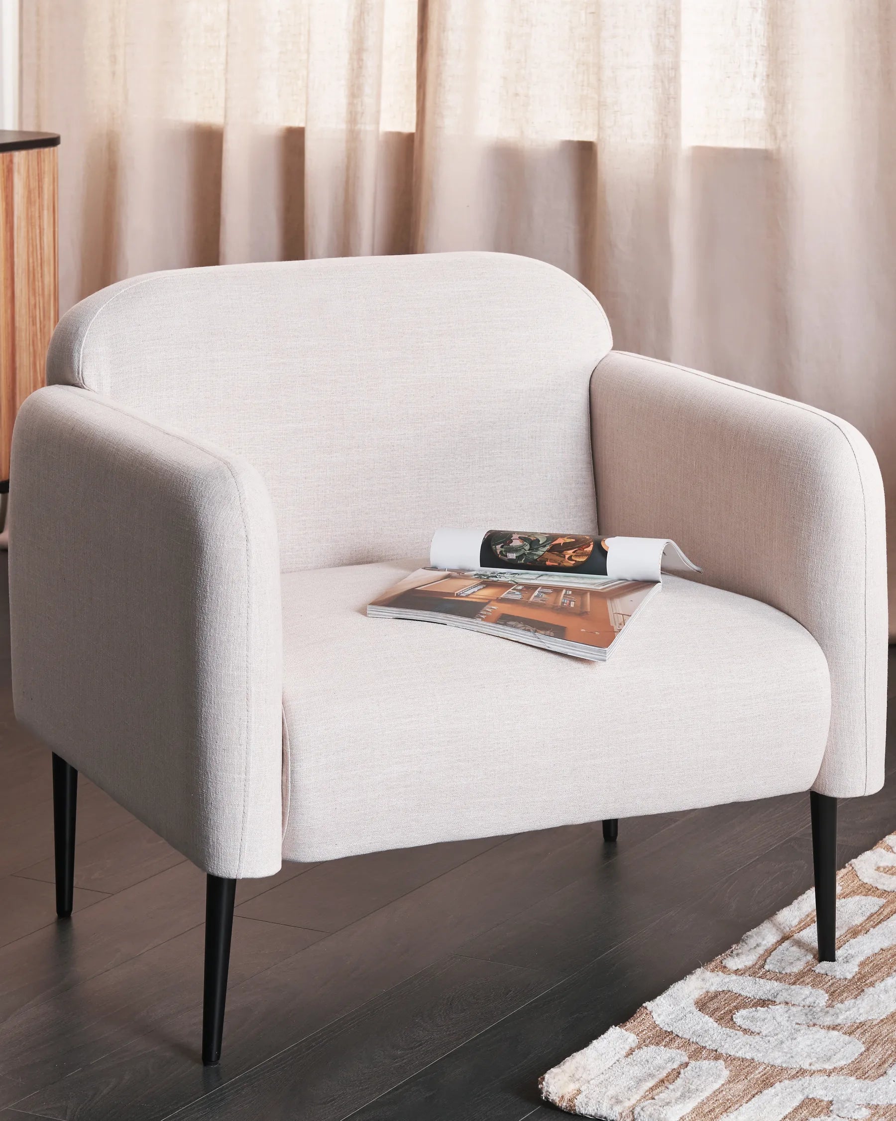 Armchair STOUBY Linen Taupe