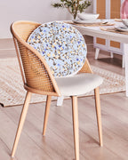 Set of 2 Dining Chairs CORNELL Metal Light Beige
