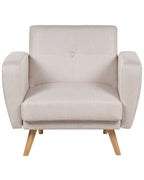 Armchair FLORLI Fabric Light Beige