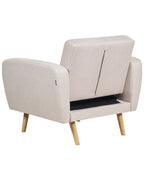 Armchair FLORLI Fabric Light Beige