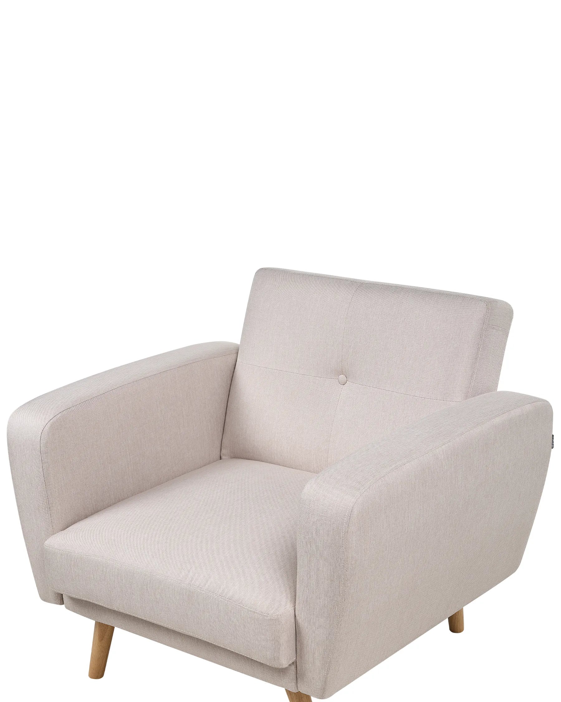 Armchair FLORLI Fabric Light Beige