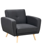 Recliner Chair FLORLI Fabric Black