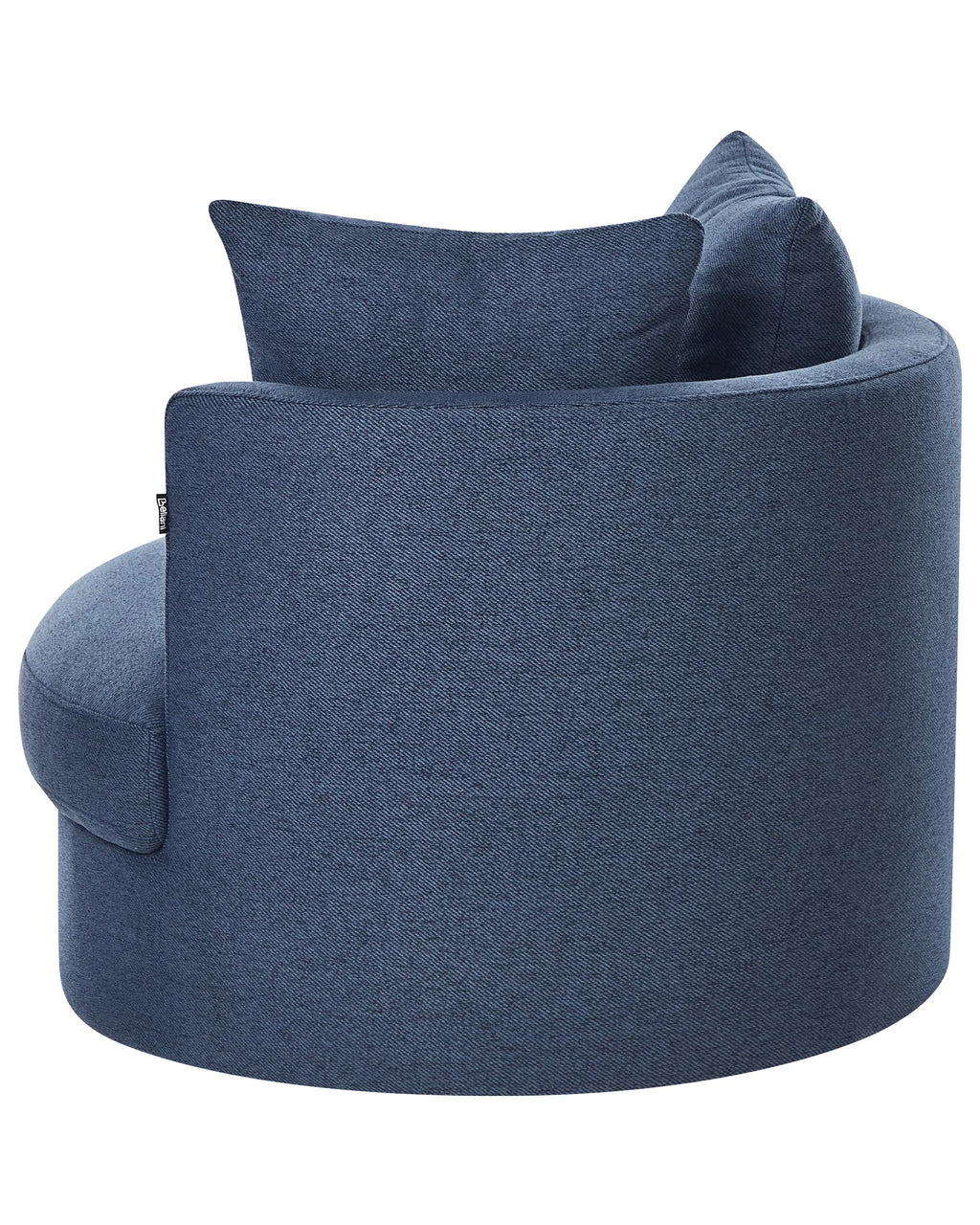 Swivel Armchair DALBY Fabric Dark Blue