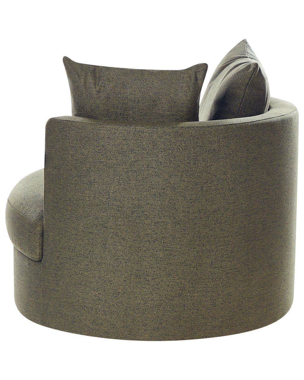 Swivel Armchair DALBY Fabric Dark Green