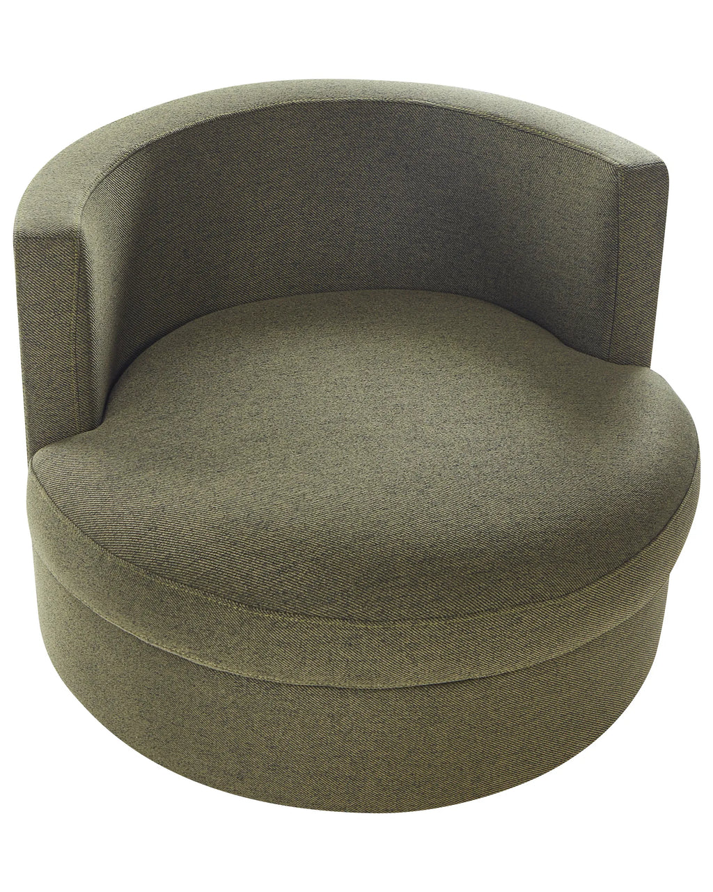 Swivel Armchair DALBY Fabric Dark Green
