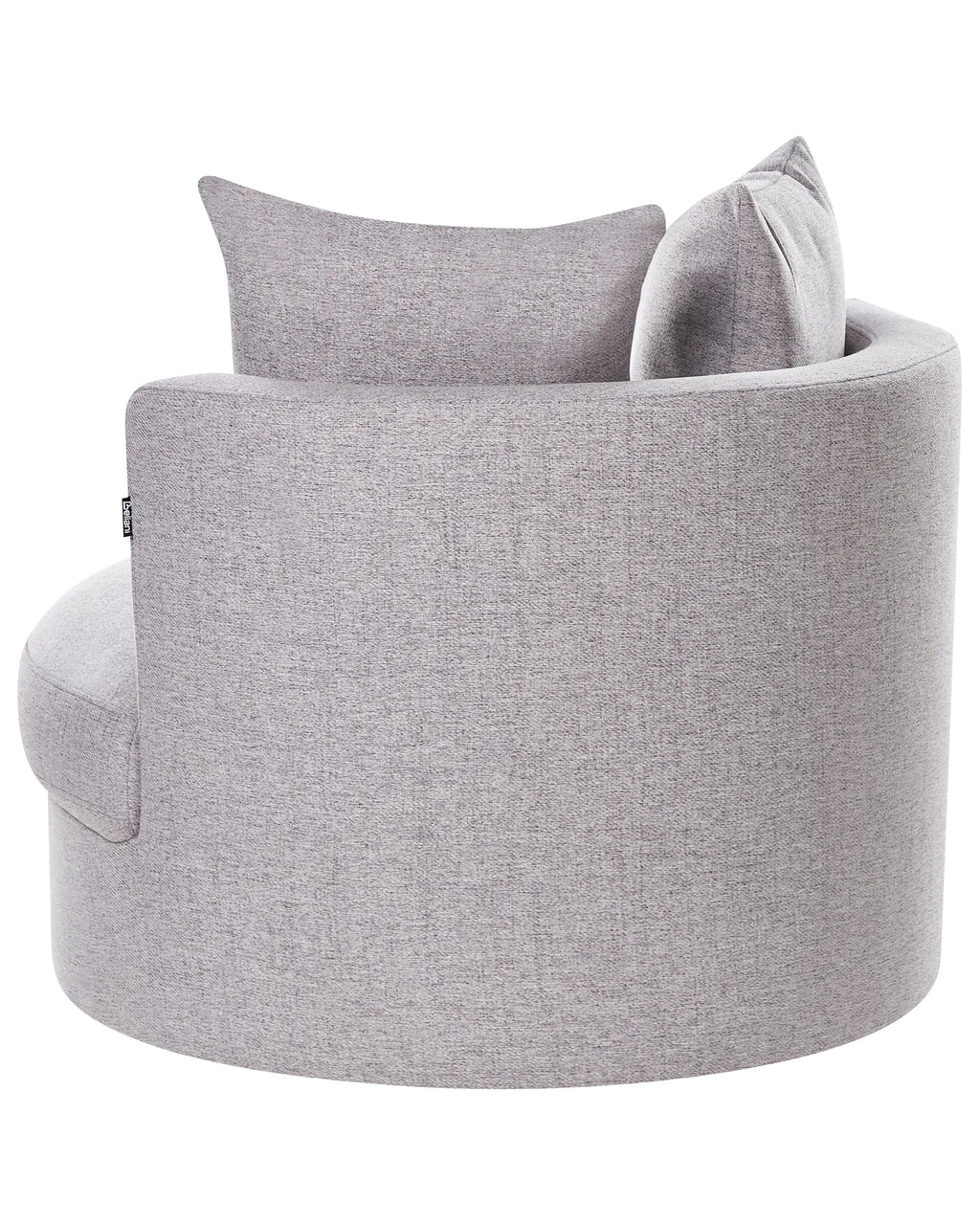Swivel Armchair DALBY Fabric Light Grey