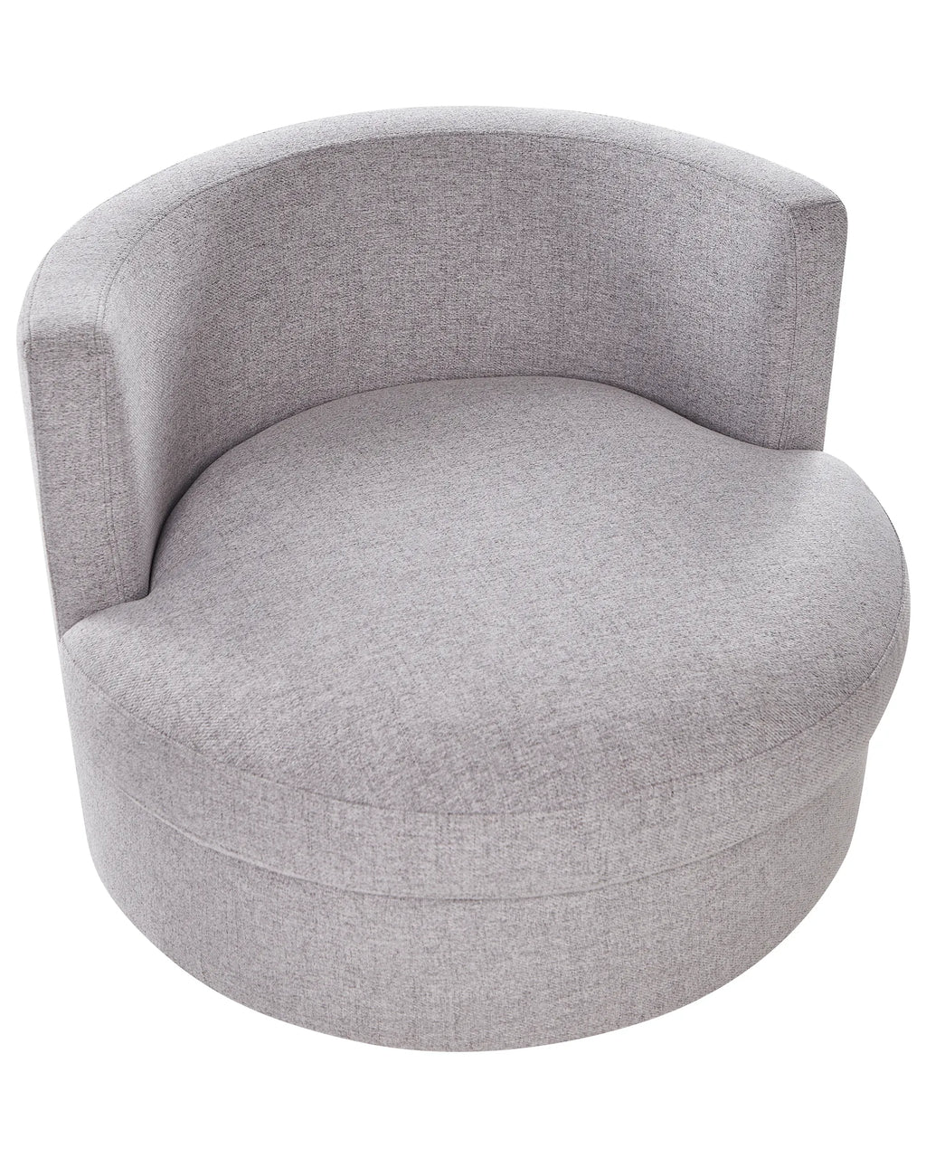 Swivel Armchair DALBY Fabric Light Grey