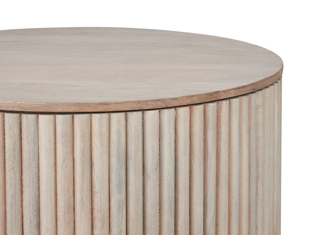 Coffee Table KIRKWOOD Mango Wood Light Brown with Storage