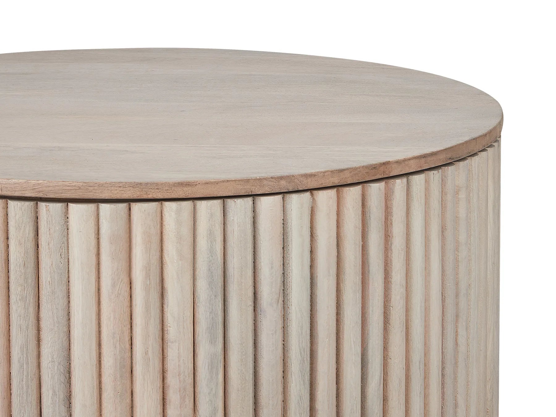 Coffee Table KIRKWOOD Mango Wood Light Brown with Storage