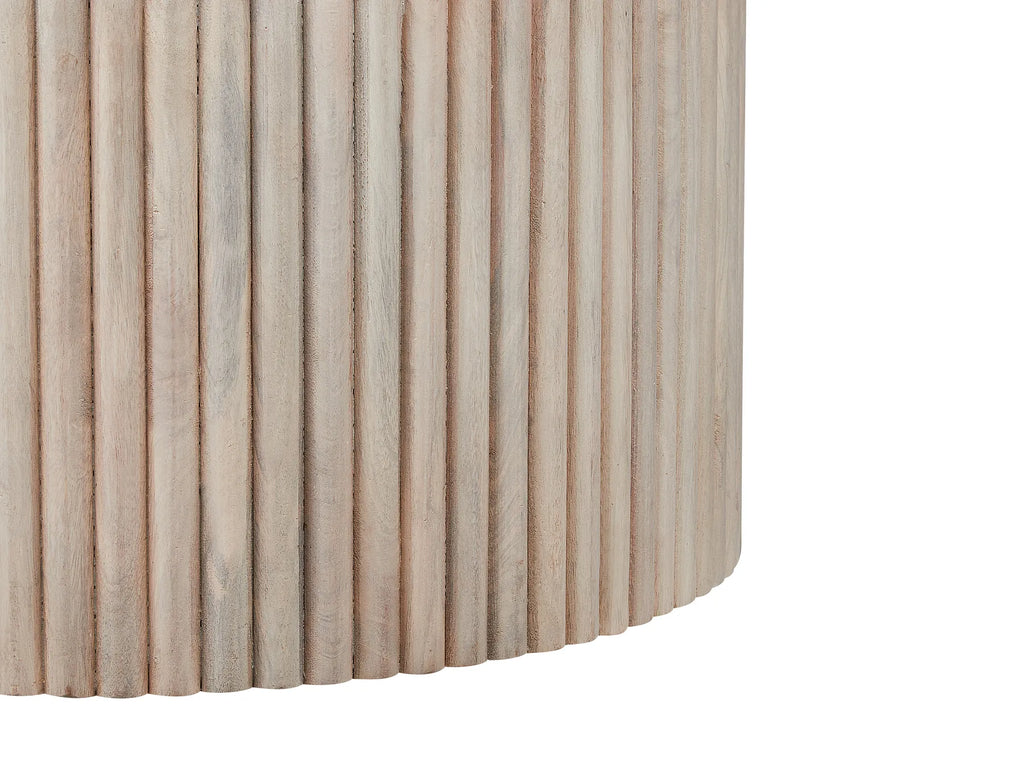 Coffee Table KIRKWOOD Mango Wood Light Brown with Storage