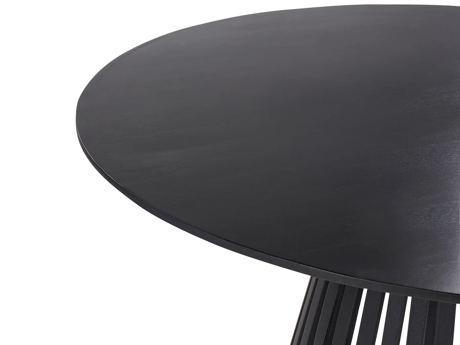 Dining Table MESILLA Black 120 cm 120 cm Acacia Wood