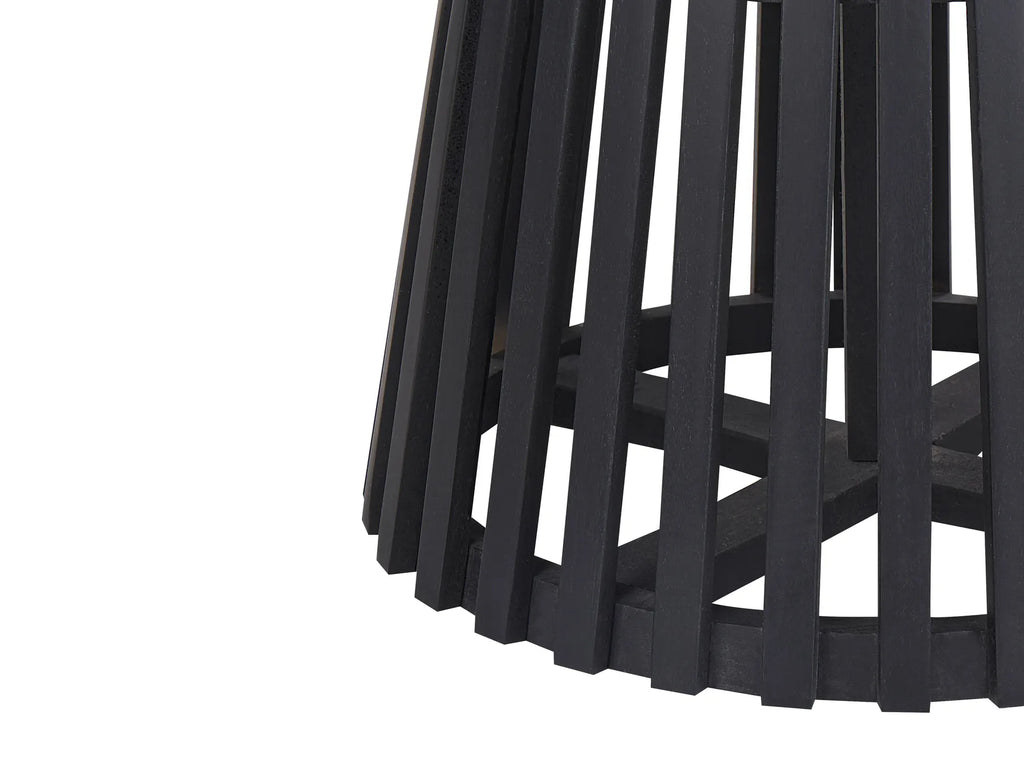 Dining Table MESILLA Black 120 cm 120 cm Acacia Wood