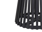 Dining Table MESILLA Black 120 cm 120 cm Acacia Wood