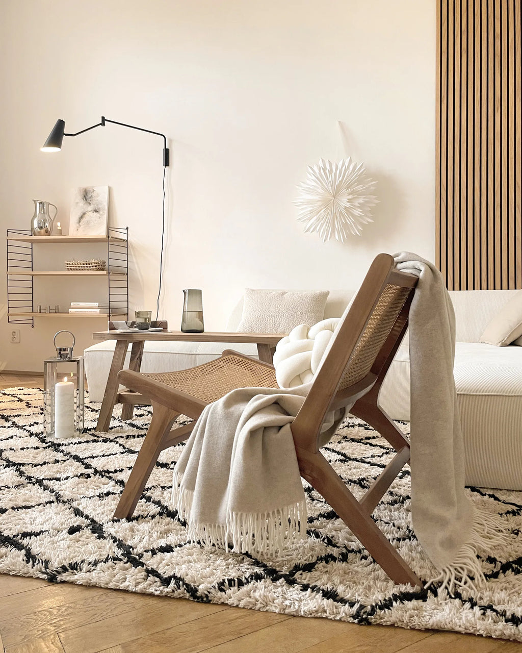 Armchair MIDDLETOWN Mahogany Natural