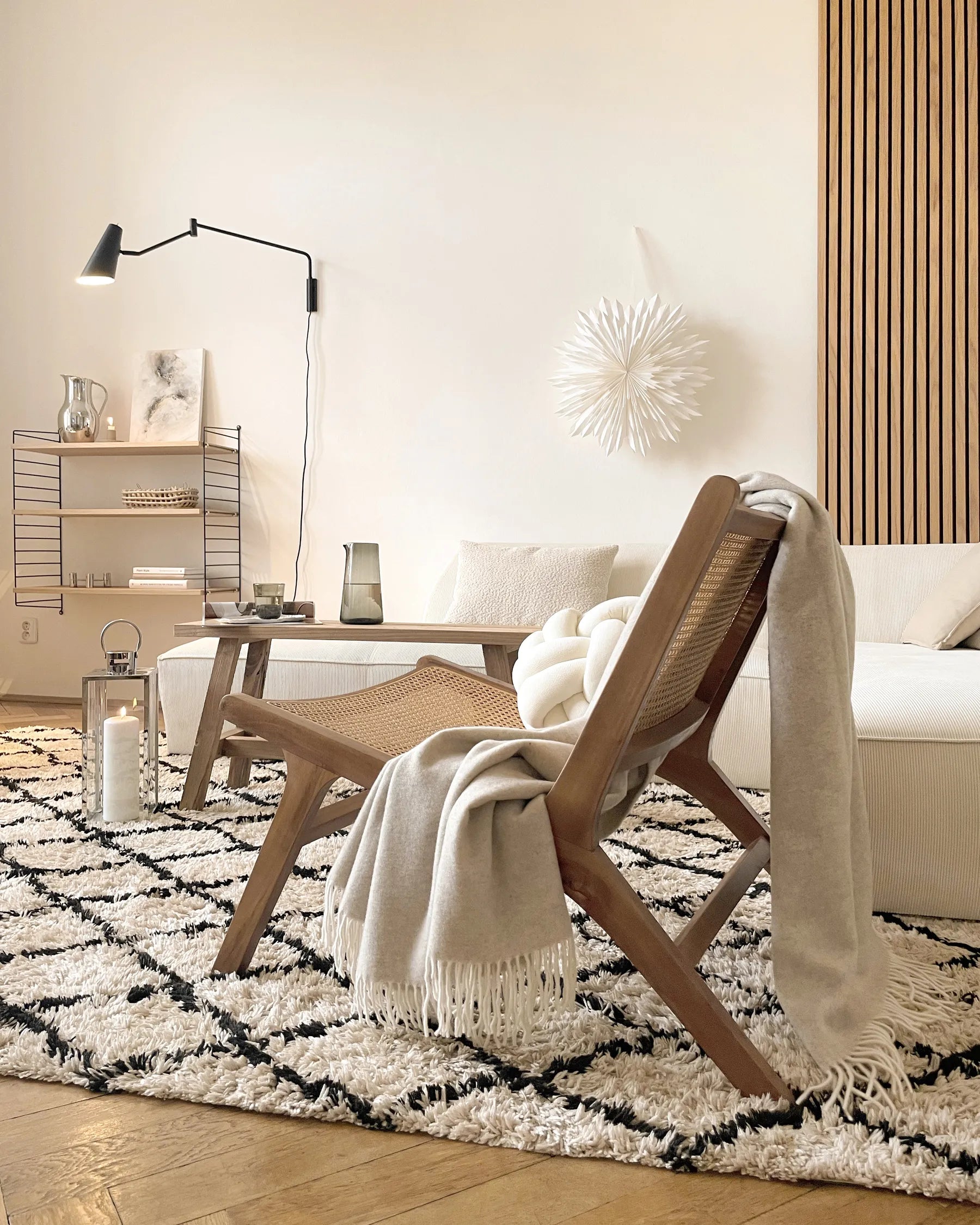 Armchair MIDDLETOWN Mahogany Natural