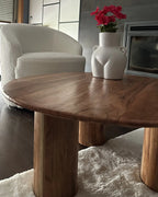 Coffee Table COLINA Acacia Wood Brown