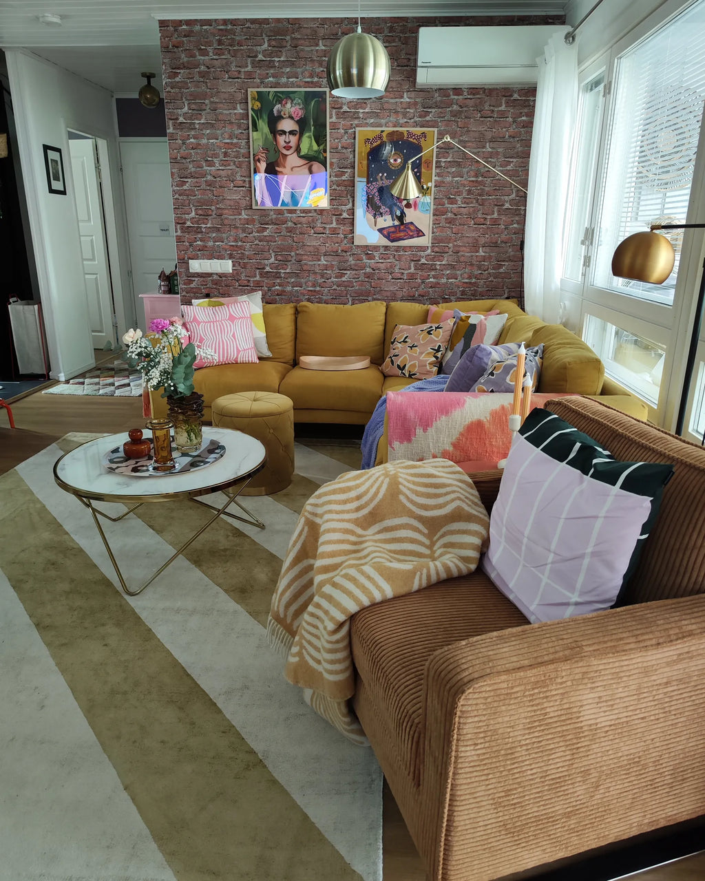 Armchair VIND Corduroy Light Brown
