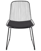 Set of 2 Dining Chairs PENSACOLA Metal Black