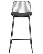 Set of 2 Bar Chairs PENSACOLA Metal Black
